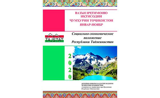 Маърӯзаи «Вазъи иҷтимоию иқтисодии Ҷумҳурии Тоҷикистон» барои моҳҳои январ-ноябри соли 2020 аз чоп баромад